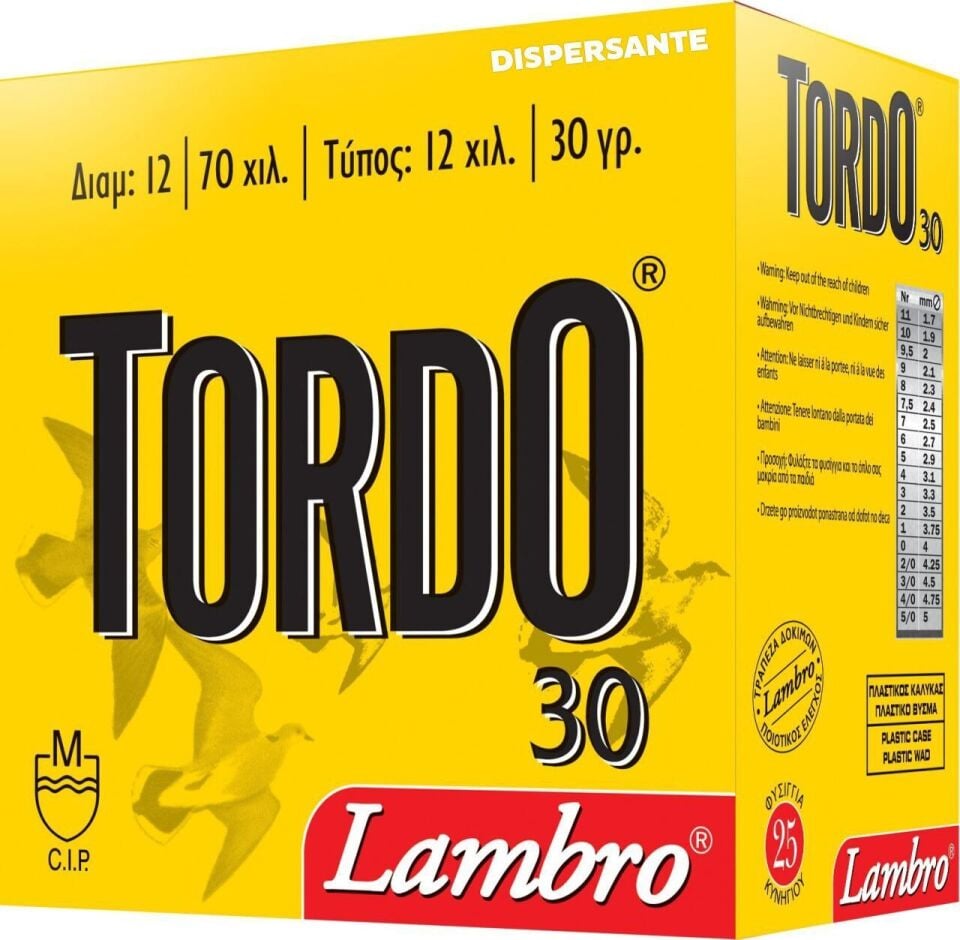 Lambro Tordo Dispersante 30 Gr. Av Fişeği 12 Cal.