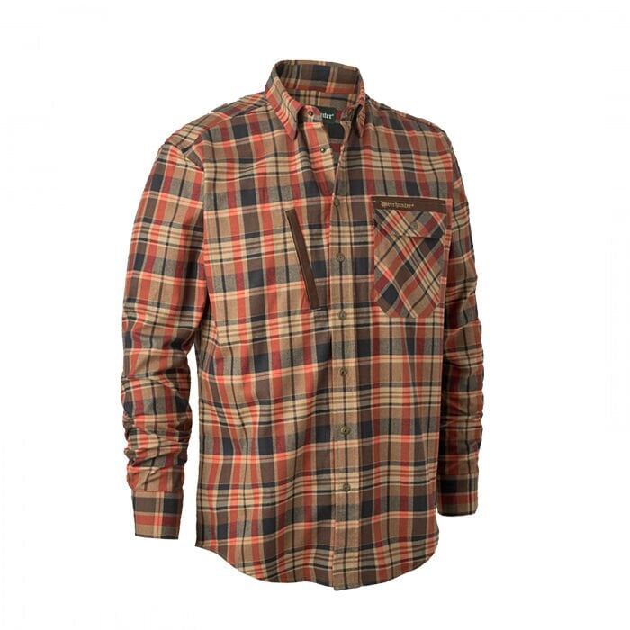 DEERHUNTER Hektor Turuncu Kareli Gömlek 39/40