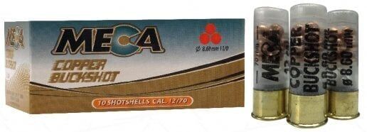 MECA COPPER 11/0 9 PELLETS BUCKSHOT  12 CAL.