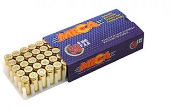 Meca Standart 9 mm Gold Kurusıkı Tabanca Mermisi