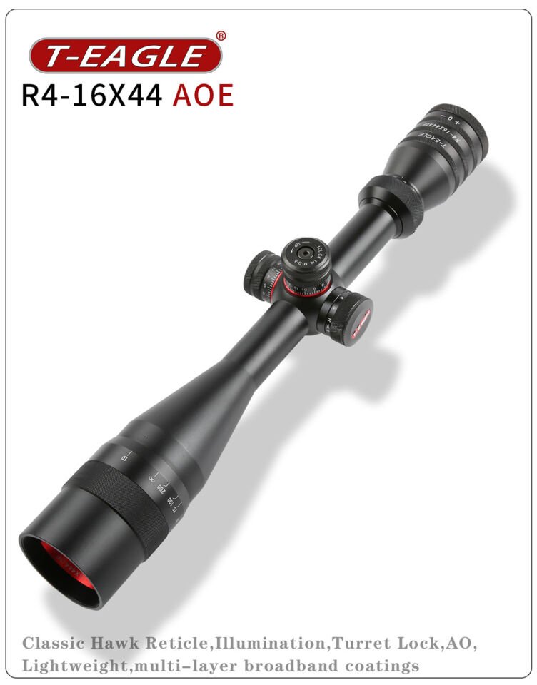 T-Eagle R 4-16x44 AOE Aydınlatmalı Av & Taktik Tüfek Dürbünü