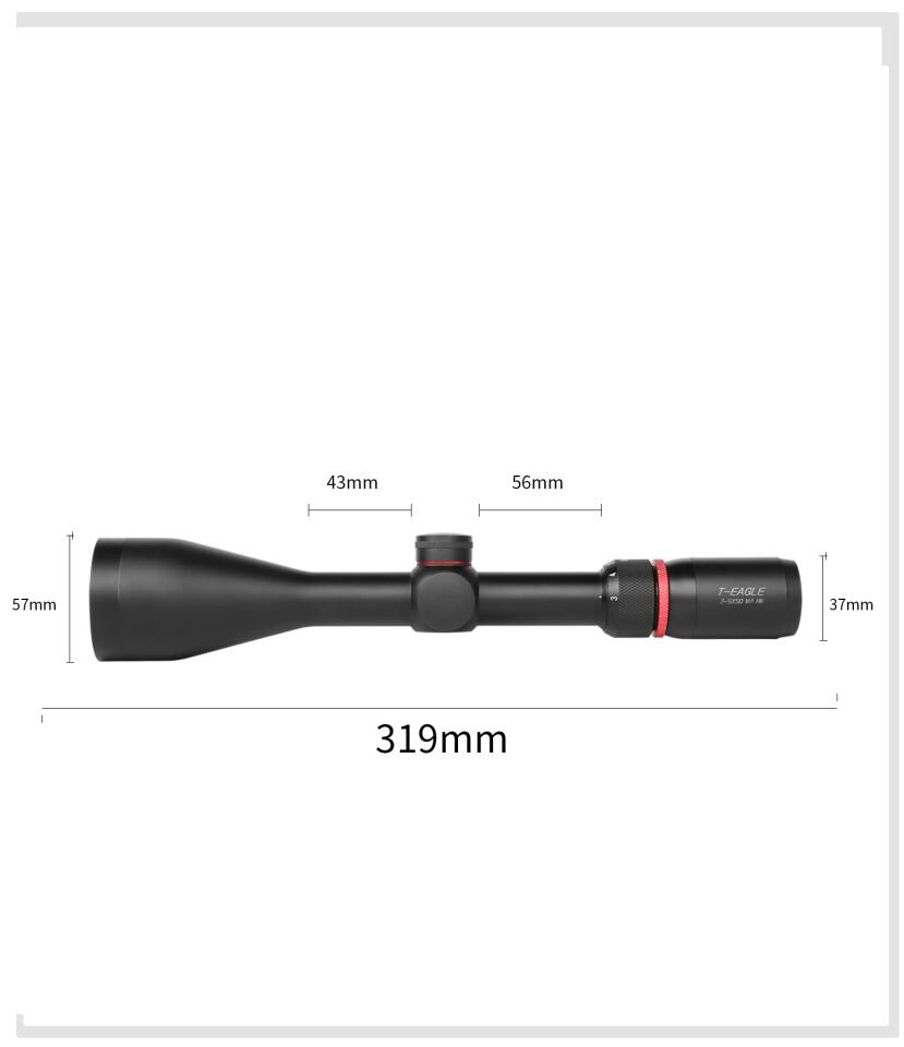 T-Eagle SR 3-9x40 IR Aydınlatmalı Av Tüfek Dürbünü
