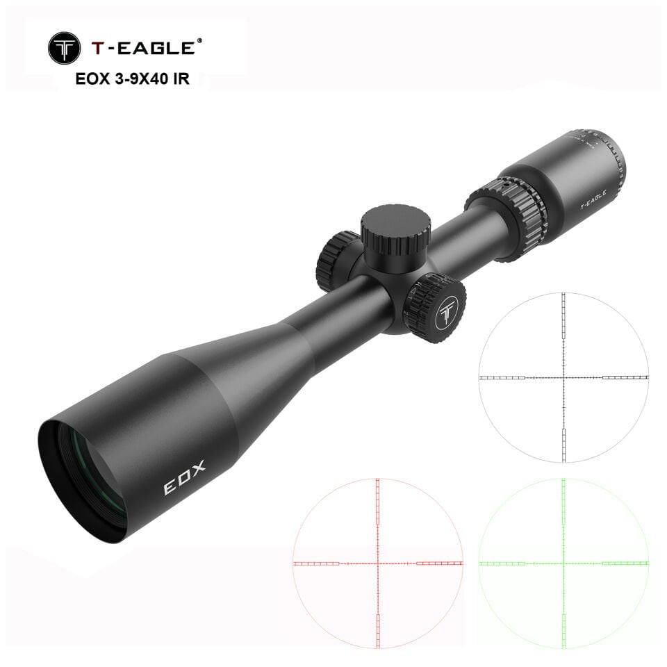 T-Eagle EOX 3-9x40 IR Aydınlatmalı Av & Taktik Tüfek Dürbünü