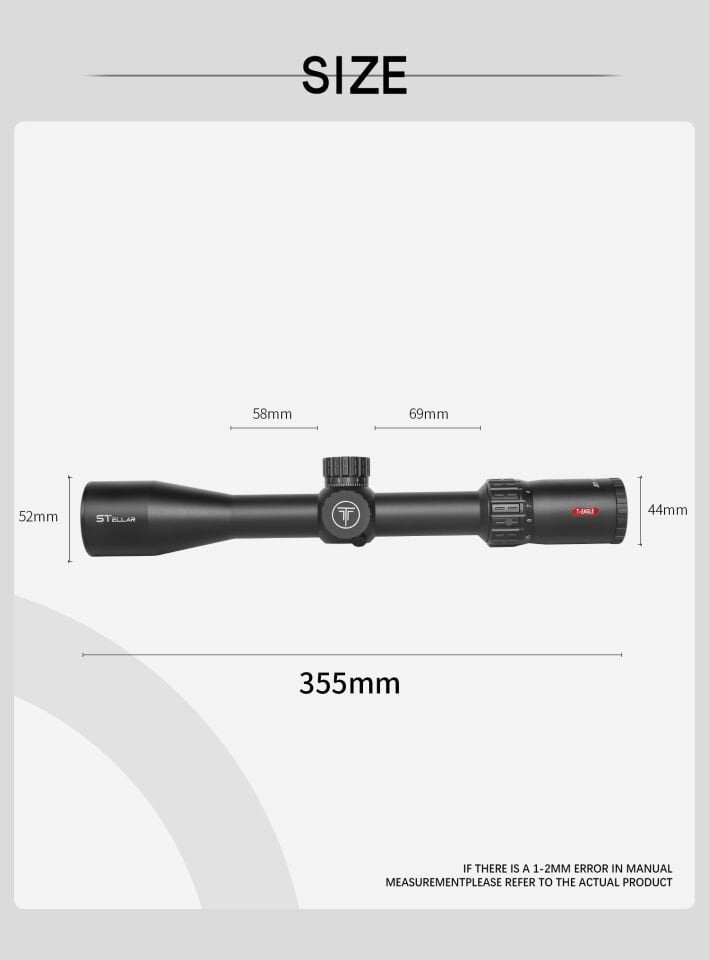 T-Eagle STL 4-16x44 FFP Birinci Fokal Düzlem Taktik Tüfek Dürbünü