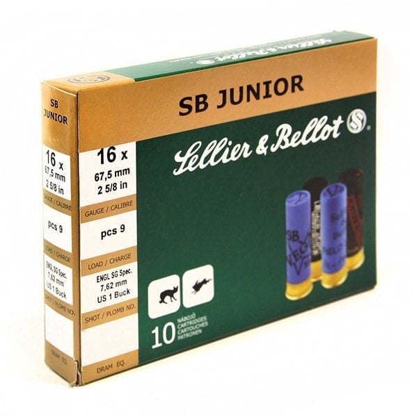 SELLIER & BELLOT JUNIOR BUCKSHOT 11/0 9 PELLETS  16 CAL.