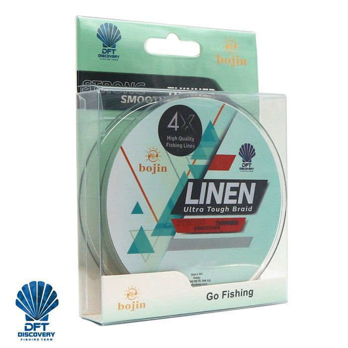 DFT Bojin 4X Linen İp Misina 0.02 mm 150 m Yeşil