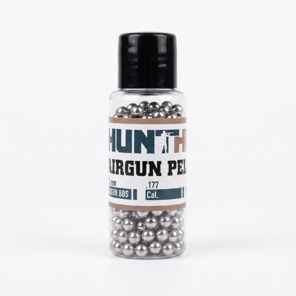 Hunthink 4.5 mm Çelik Bilye BB Saçma 1500 Adet