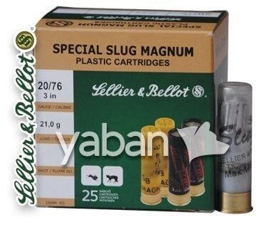 SELLIER & BELLOT SPECIAL SLUG MAGNUM TEK KURŞUN  20 CAL.
