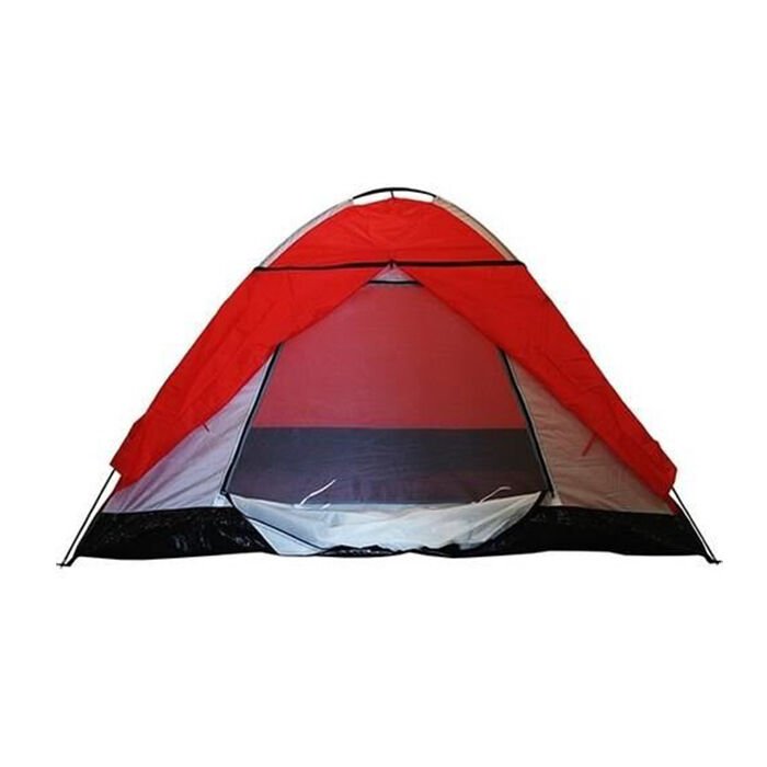 S. DFT 3 Kişi Tek Kat Kırmızı Çadır 220x200+70x130cm