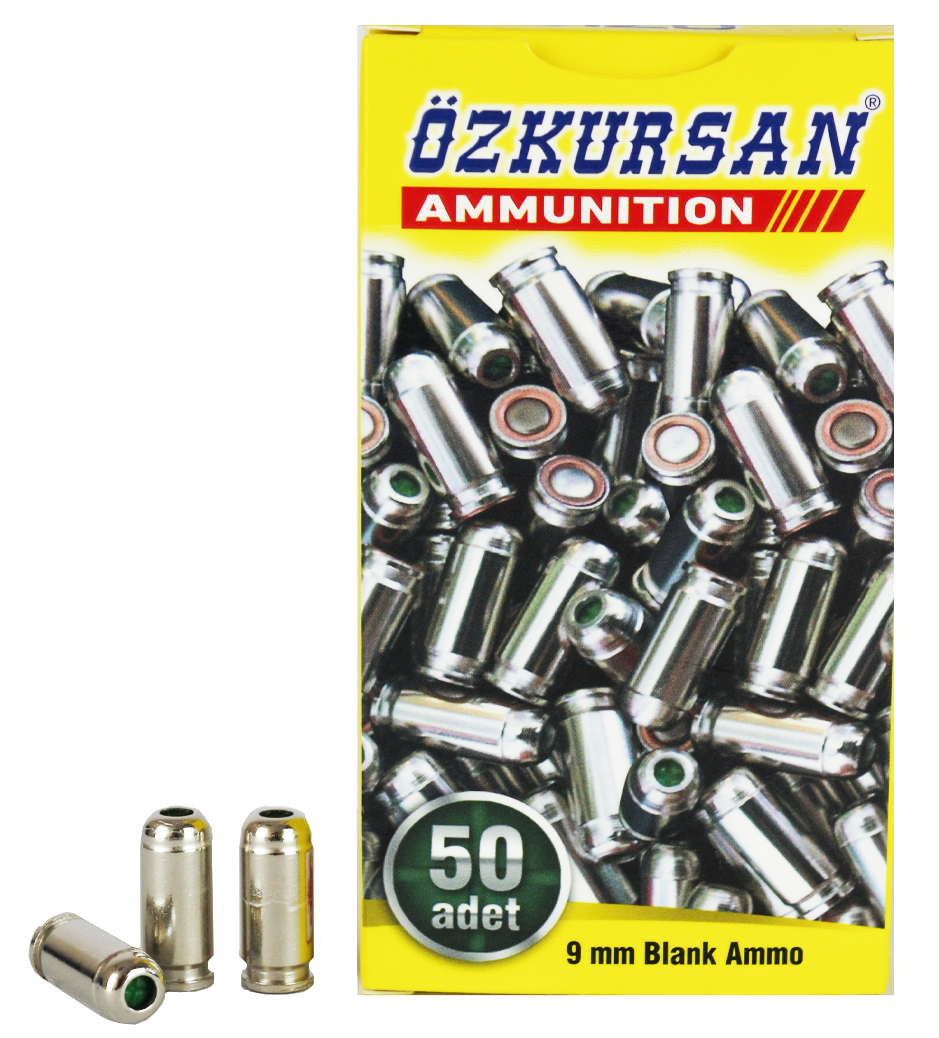 ÖZKURSAN 9 MM SILVER KURUSIKI MERMİSİ