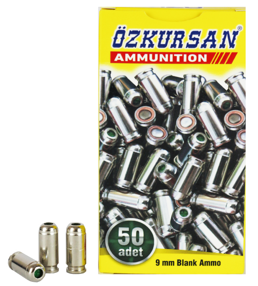 ÖZKURSAN 9 MM SILVER KURUSIKI MERMİSİ