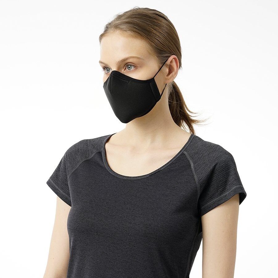 BLACKSPADE Unisex Örme Kumaş Maske Siyah S