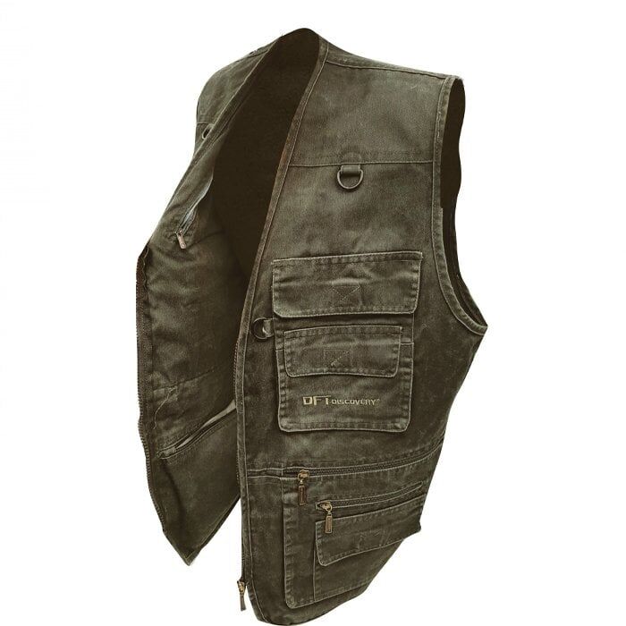 DFT Discovery Çok Cepli Yelek - Yeşil - 2XL