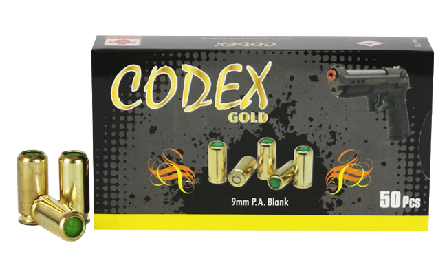 Özkursan Codex Gold 9mm Ses Mermisi (50 Adet) | Prizma Av