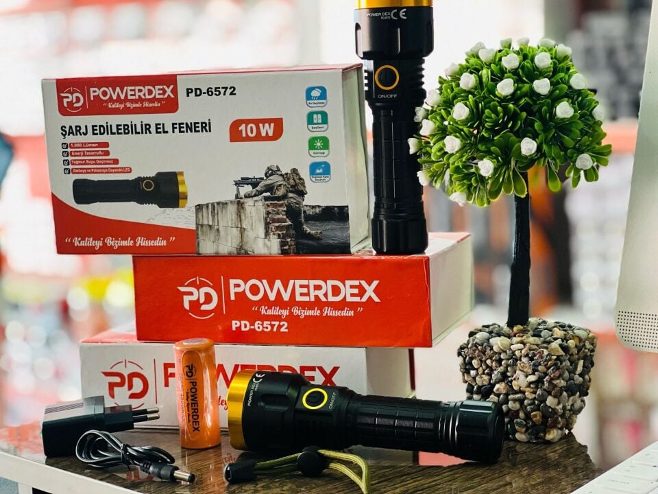 PD-6572 ŞARJ EDİLEBİLİR EL FENERİ