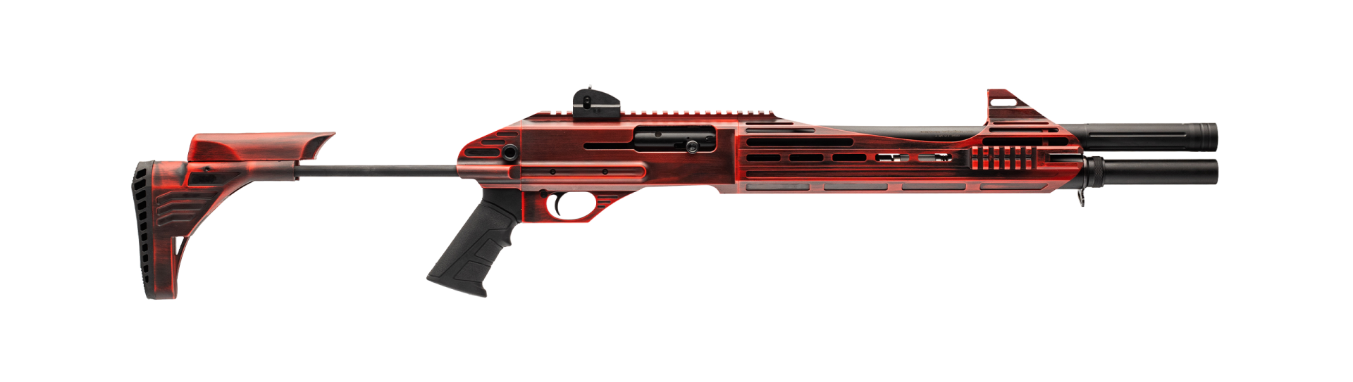 Monster ER-12 Kırmızı Eskitme Otomatik Av Tüfeği