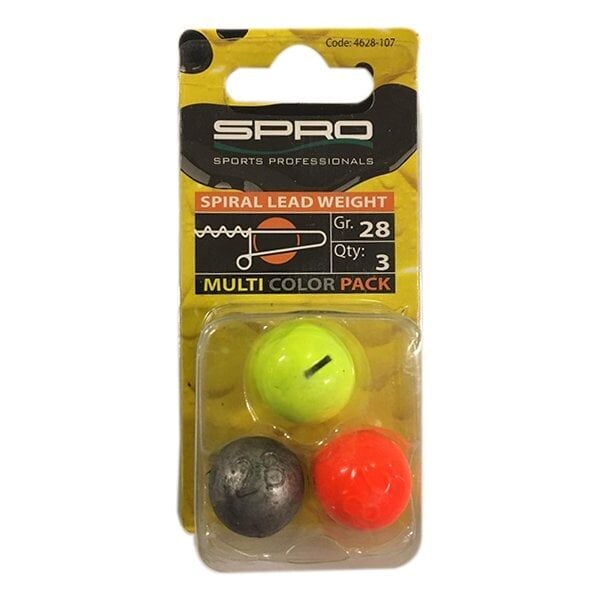 T.D. SPRO Spiral Weight Sasi Kurşunu 28G Assorti1/3
