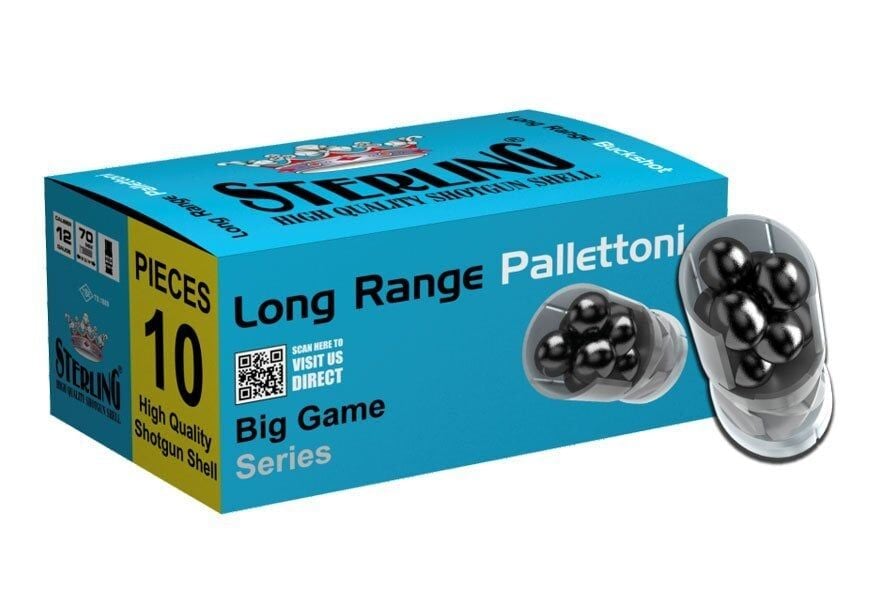 STERLING LONG RANGE BUCKSHOT 11/0 9 PELLET 12 CAL.