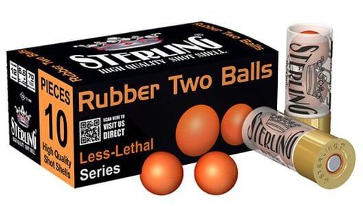 STERLING RUBBER KAUÇUK SAVUNMA 2'Lİ TWO BALLS  12 CAL.