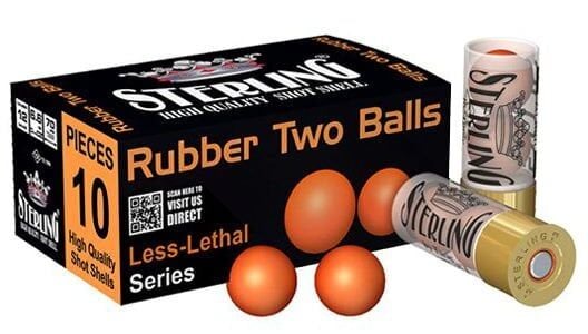 STERLING RUBBER KAUÇUK SAVUNMA 2'Lİ TWO BALLS  12 CAL.