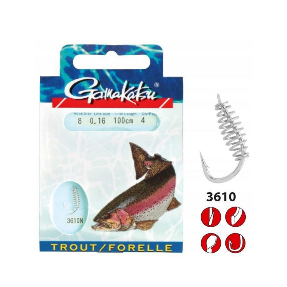 GAMAKATSU Booklet Alabalık SPL 3610N #4 0.25MM