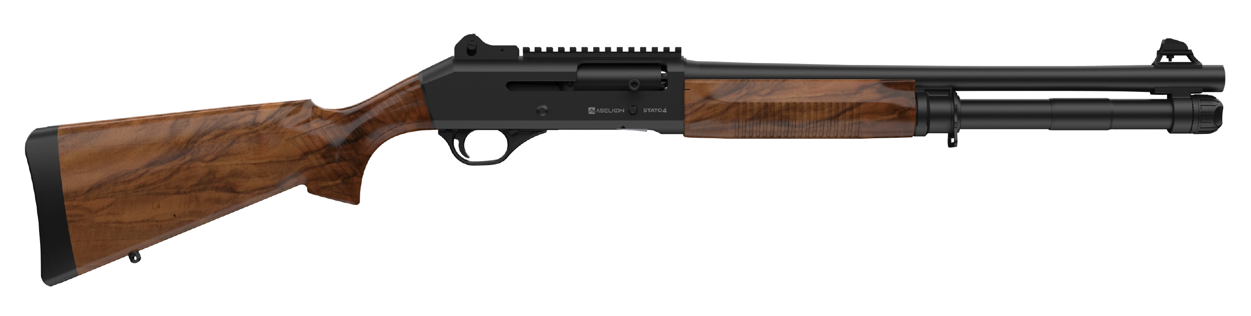 Aselkon Stato-4 P Çöl Sarısı Ahşap Otomatik Av Tüfeği