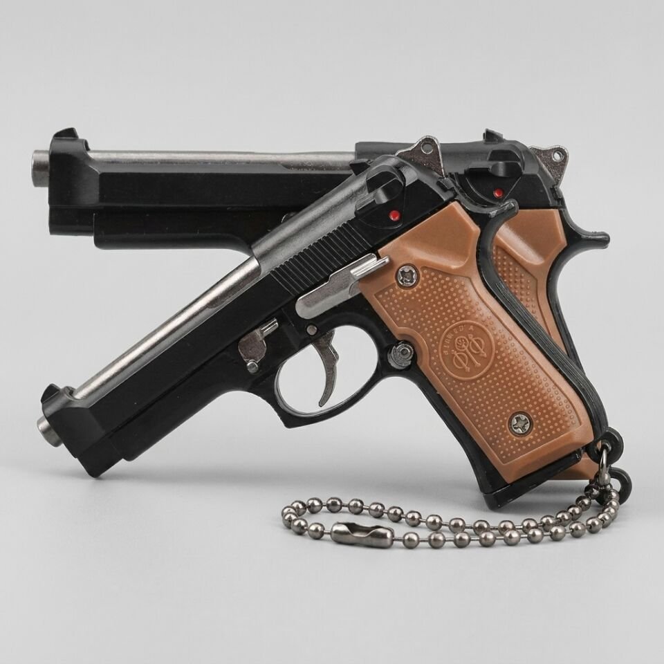 Beretta 92F Mini Tabanca Anahtarlık Metal Koleksiyon