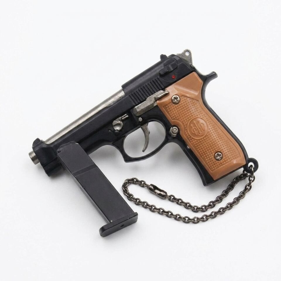 Beretta 92F Mini Tabanca Anahtarlık Metal Koleksiyon