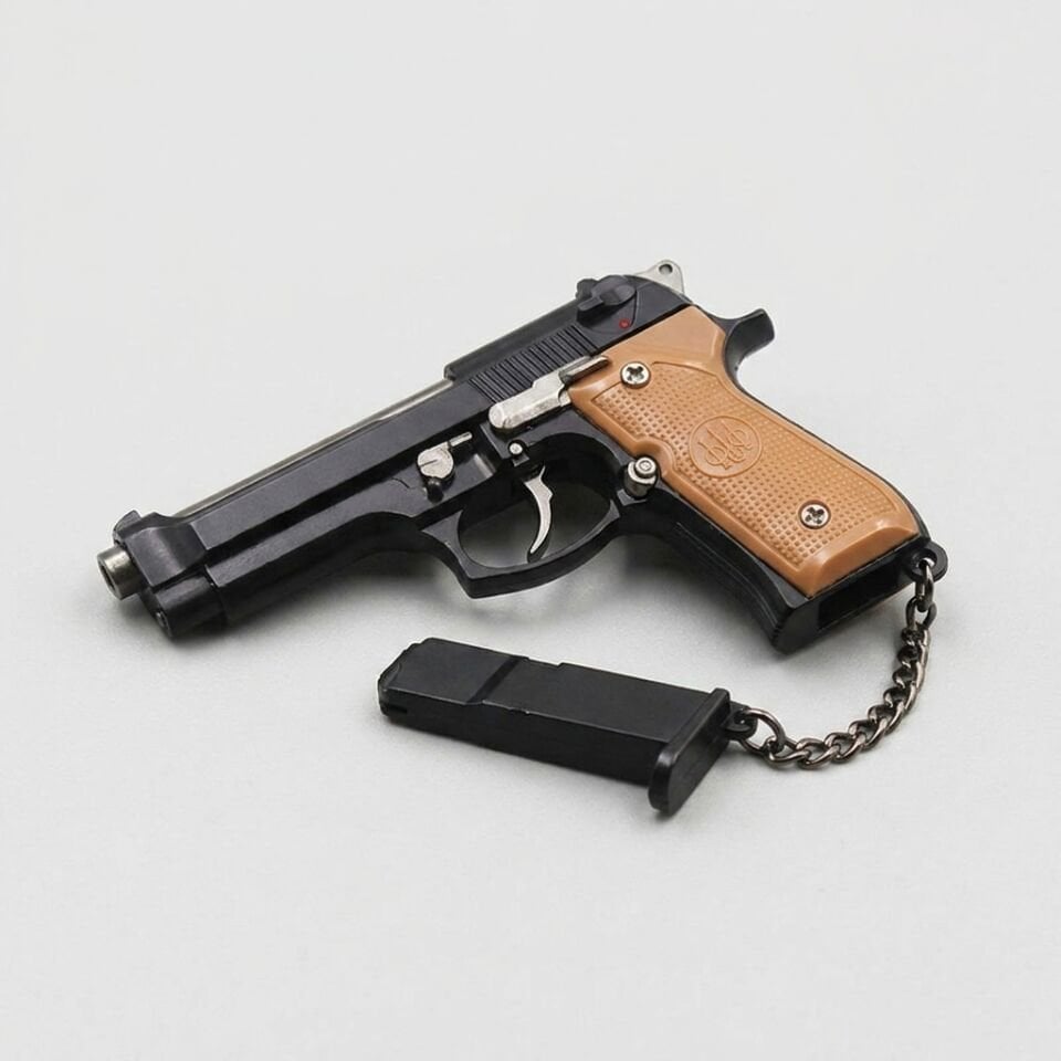 Beretta 92F Mini Tabanca Anahtarlık Metal Koleksiyon