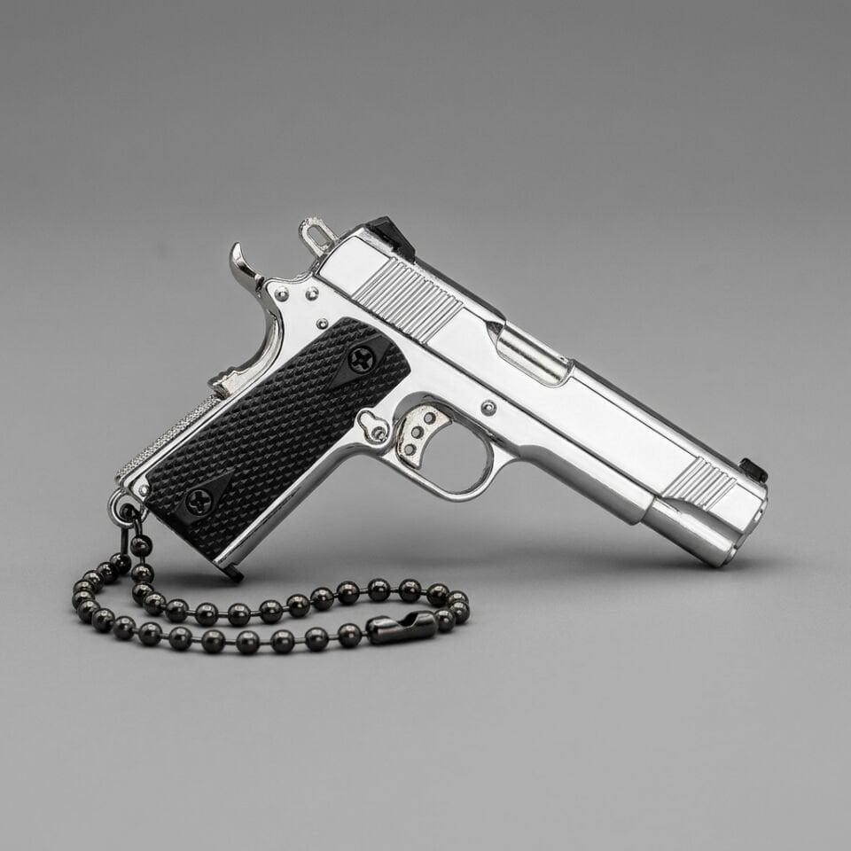Colt Minyatür Anahtarlık Metal Hareketli (Krom)