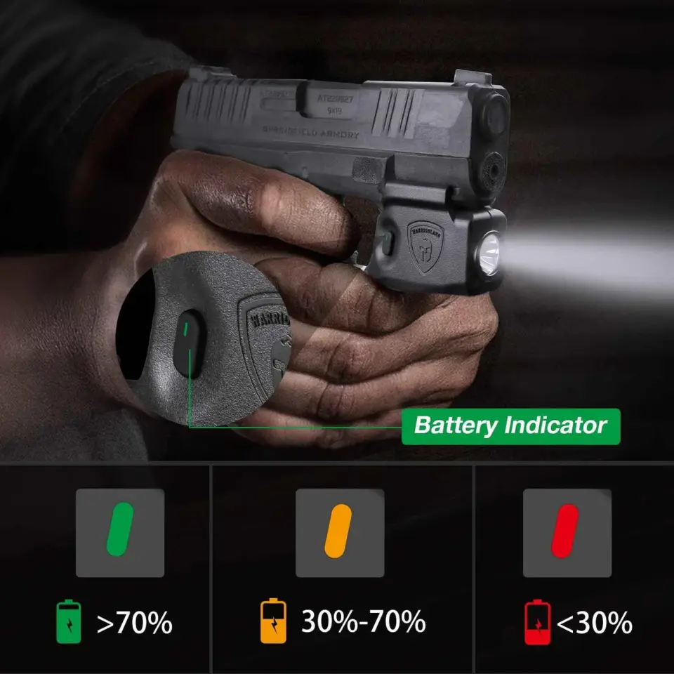 Hellcat Kydex Taktik Fener Kılıf Seti 150 Lümen Springfield Micro Compact