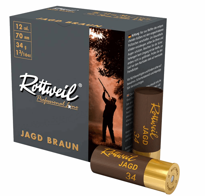 Rottweil Jagd Braun 34 Gr. Av Fişeği 12 Cal.