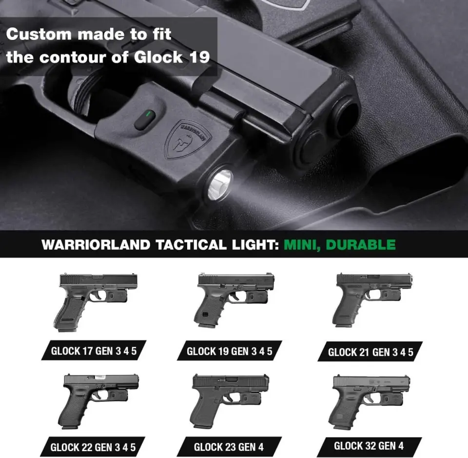 Glock Taktik Silah Feneri 150 Lümen G17 G19 G21 G22 Gen3-4-5 SL-1
