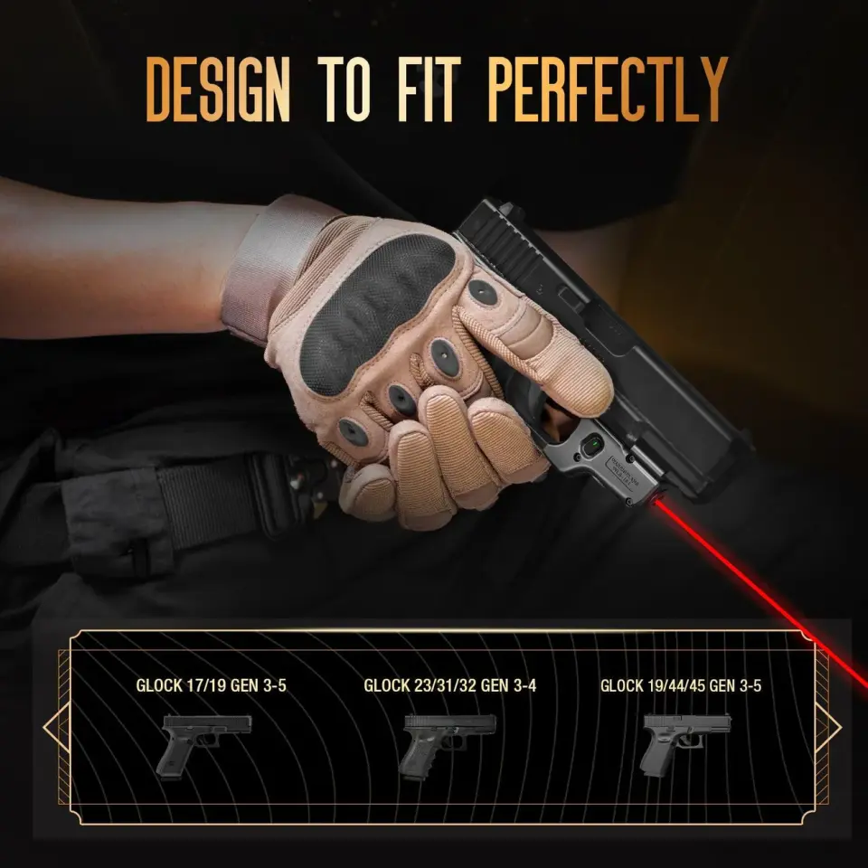 Glock Kırmızı Lazer Kydex Kılıf Seti WLS-104 G17 G19 Gen3-4-5