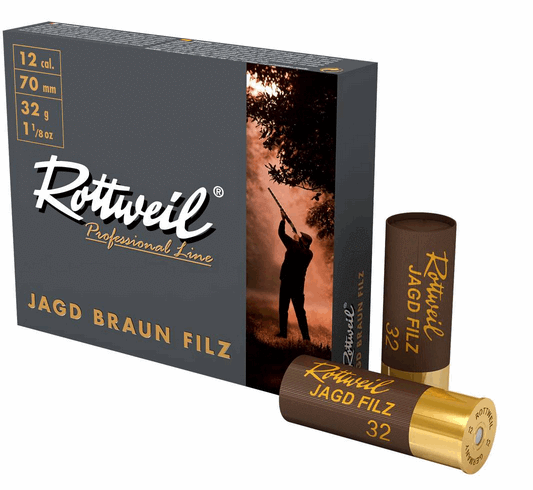 Rottweil Jagd Braun Filz Keçe Tapa 32 Gr. Av Fişeği 12 Cal