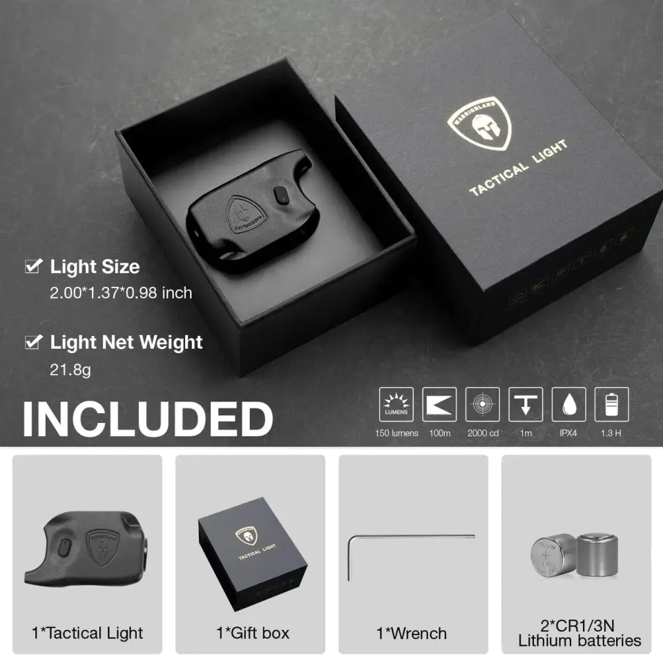 Glock 42 43 Mini Taktik Fener 150 Lümen G43X G48 SL-1 LED