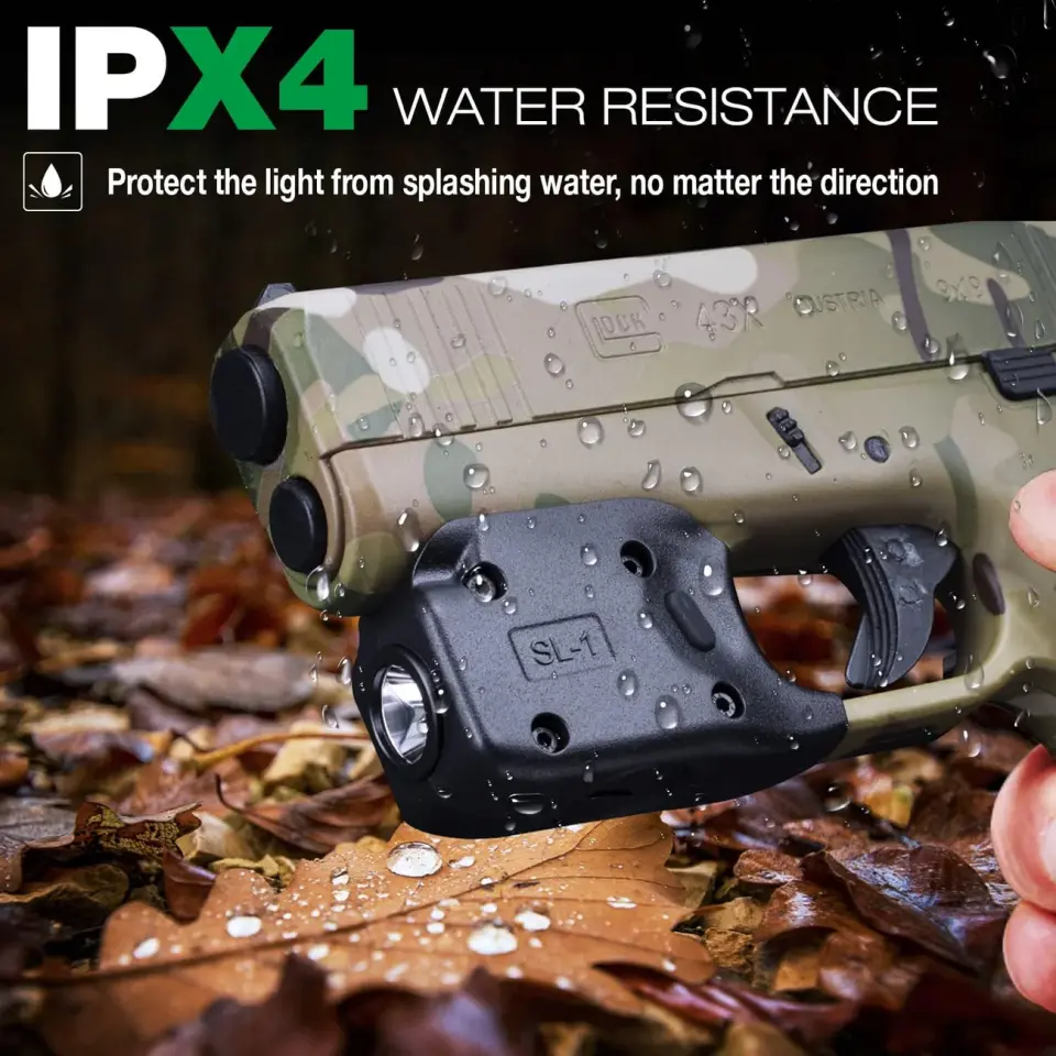Glock 42 43 Mini Taktik Fener 150 Lümen G43X G48 SL-1 LED