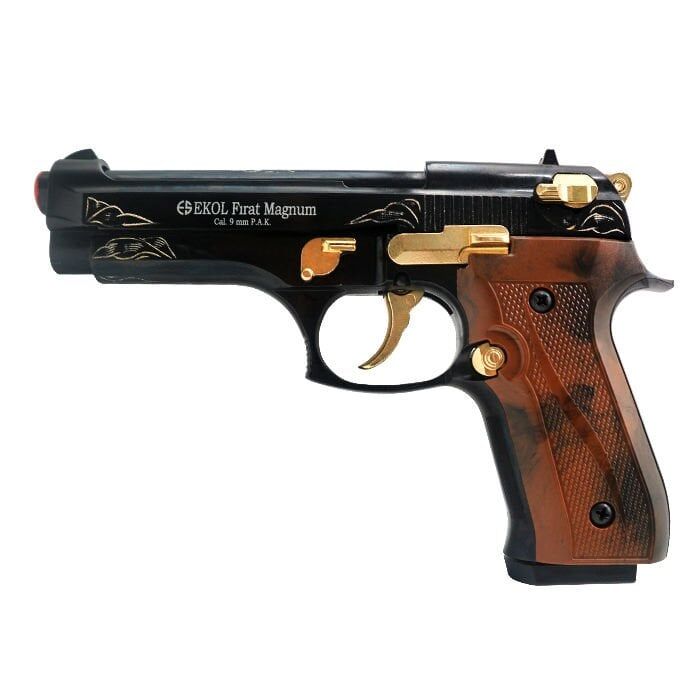 Ekol Fırat Magnum Siyah Altın İşlemeli Kurusıkı Tabanca