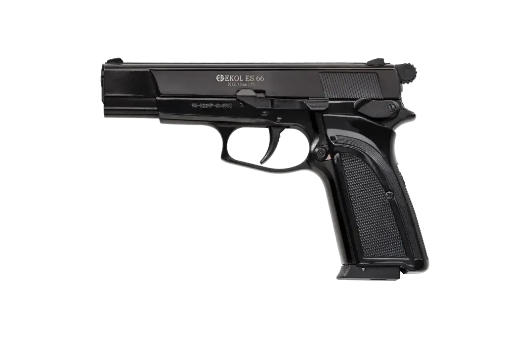 EKOL ES 66 Havalı Tabanca 4.5 mm - Mat Siyah Altın İşlemeli - 2025