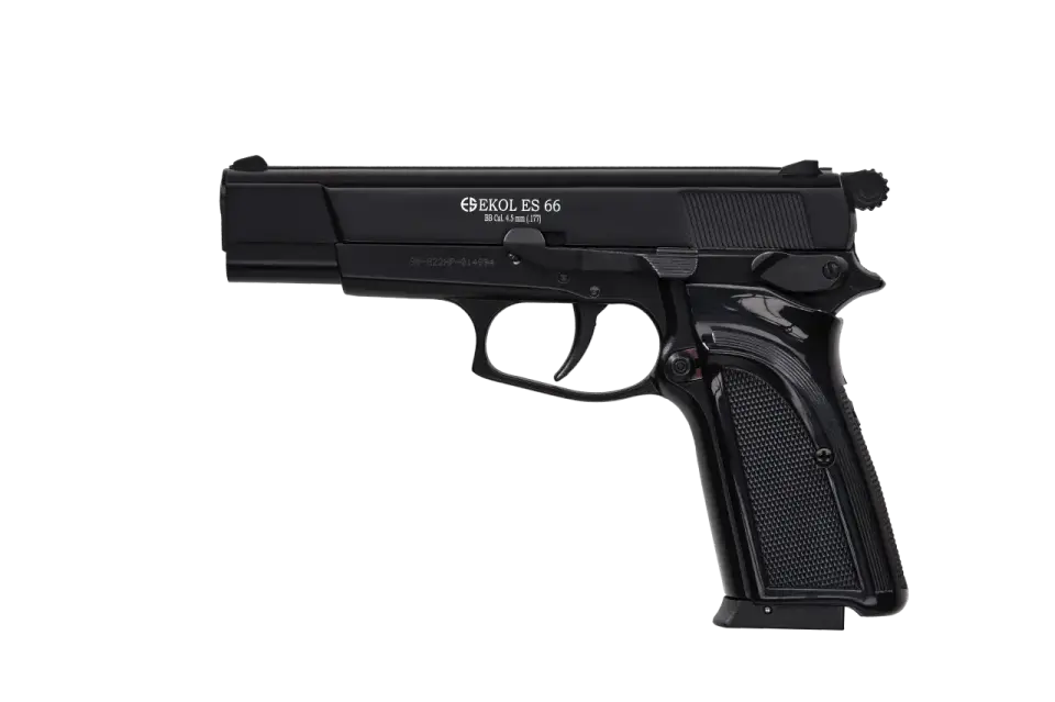 EKOL ES 66 Havalı Tabanca 4.5 mm - Parlak Siyah İşlemeli