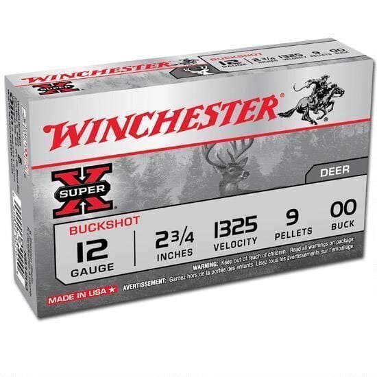 WINCHESTER (USA) SUPER-X BUCKSHOT 9 PELLETS  12 CAL.